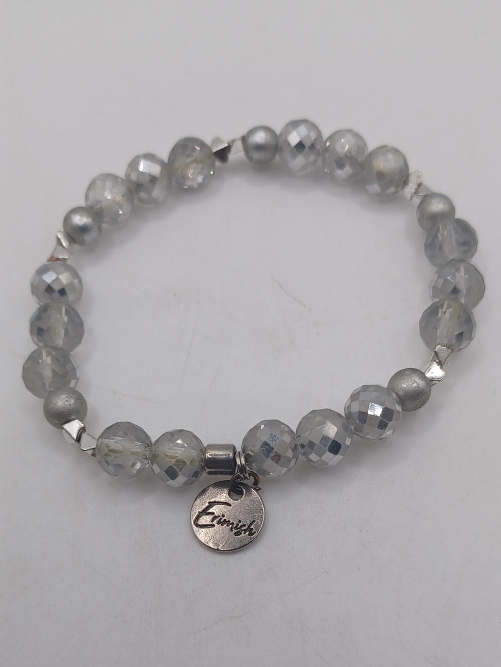 Erimish Silver Tone Strech Bracelet Sz 6.5